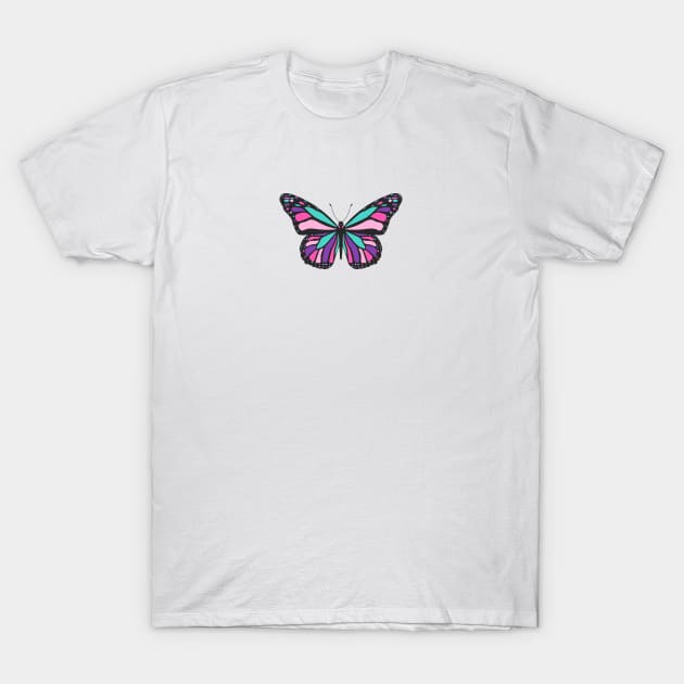 Thyroid Cancer Butterfly T-Shirt by yourparadigmdesign